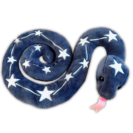 Новогодний подарок Игрушка Змейка Звездочет 25см